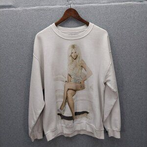 Britney Spears Collection  White Crewneck Sweatshirt  Size Medium